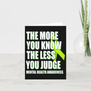 Cartão Sensibilização para a saúde mental - Suporte de fi