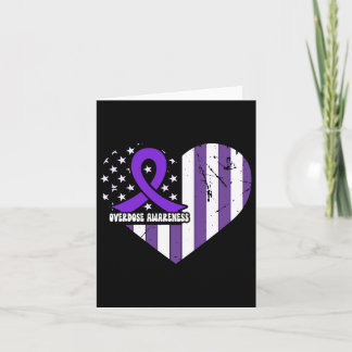 Cartão Sensibilização para a Sobredosagem Fita Roxa Vício