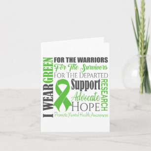 Cartão Sensibilização para os problemas de saúde