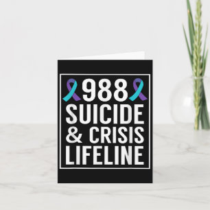 Cartão Sensibilização Suicida - Camisa 988 - Prevenção ao