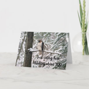 CARTÃO SENTADO AQUI PENSANDO EM "VOCÊ" NO SEU "ANIVERSÁRI