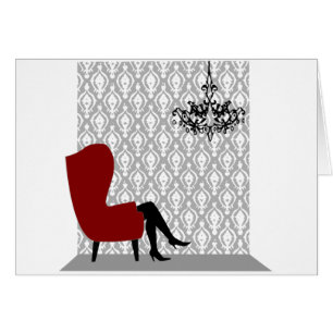 Cartão Sentado Bonito