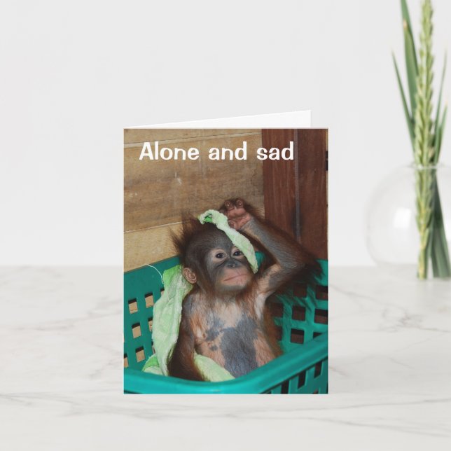 Cartão Sente falta de beijos e maquiagem (Frente)