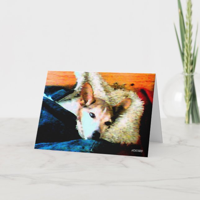 Cartão Sente-se, fique quieto, e fique bem logo! (Frente)