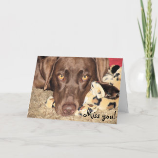 Cartão Sente sua falta!