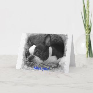 Cartão Sente sua falta!