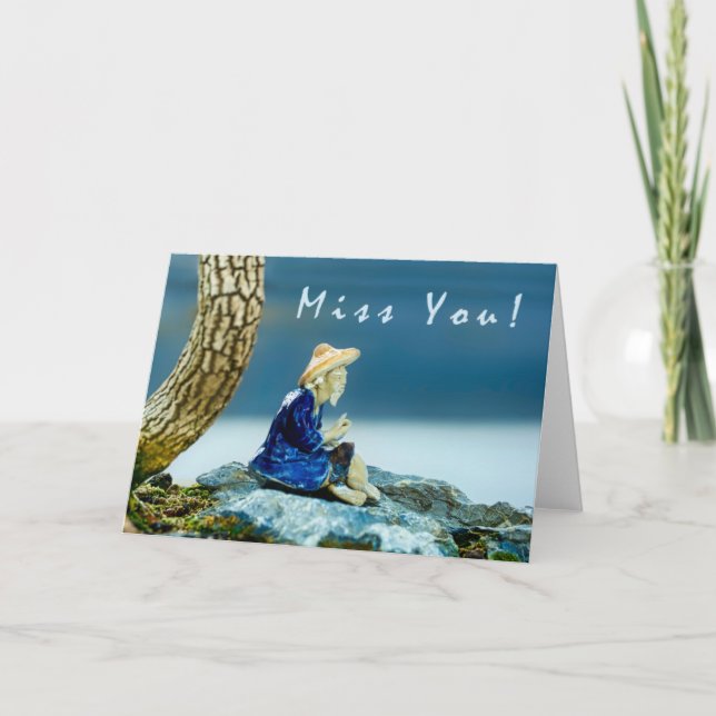 Cartão Sente Sua Falta! (Frente)