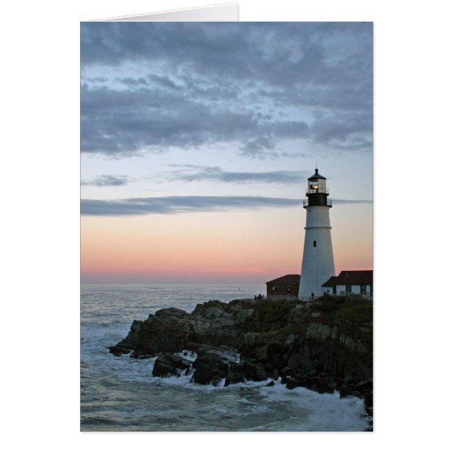 Cartão Sentença ao pôr do sol (Frente)