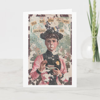 Cartão SENTIA-SE COMO SE ESTIVESSE A ARRUMAR O Vazio Humo