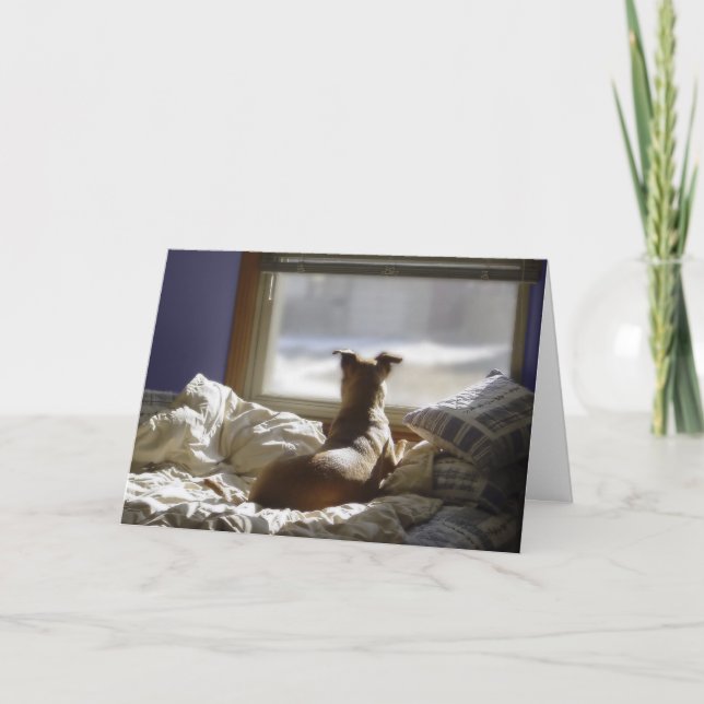 Cartão Sentido sua falta (Frente)