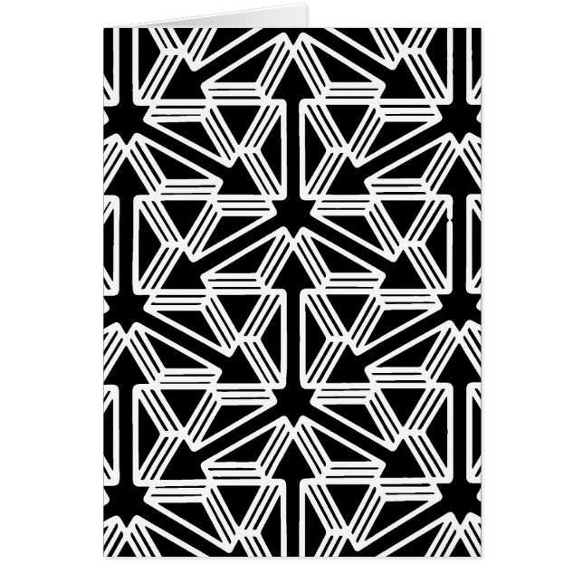 Cartão Sentidos - arte geométrica (Frente)