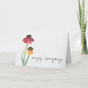 Cartão Sentiment greeting card with enjoy everyday