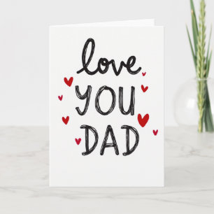Cartão Sentimental Feito à Mão para o Papai