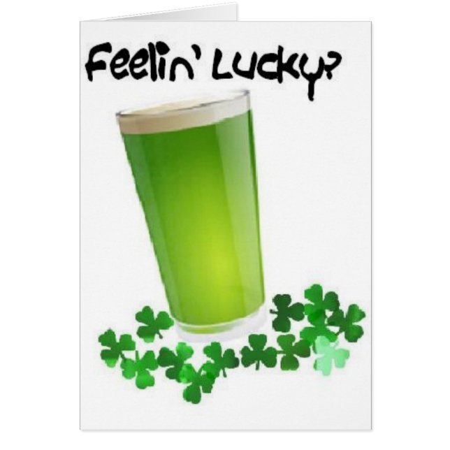 Cartão sentimento afortunado? (Frente)