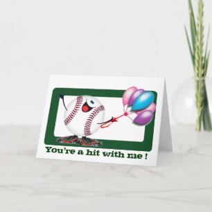 Cartão Sentimentos de beisebol