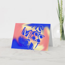 Cartão Sentimos Sua Falta!