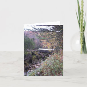 Cartão Sentinel Bridge Fall Foliage Notecard