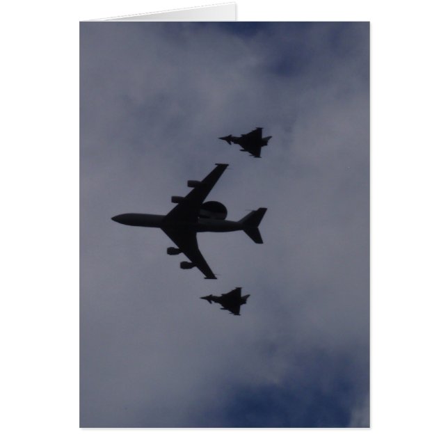 Cartão Sentinela escoltado por Typhoons (Frente)