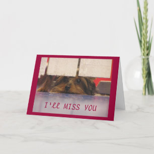 Cartão Sentirei sua falta, Card