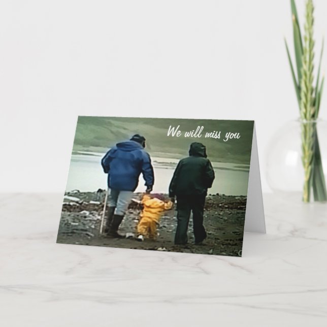 CARTÃO SENTIREMOS SUA FALTA E DESEJAREMOS O MELHOR (Frente)