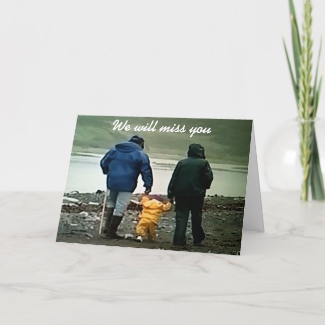 CARTÃO SENTIREMOS SUA FALTA E DESEJAREMOS O MELHOR (Frente)