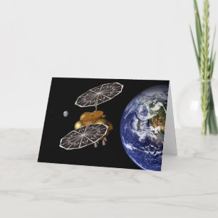 Cartão Separação Do Veículo De Entrada Numa Missão Marte.