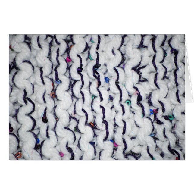 Cartão Sequins & fio (Frente Horizontal)