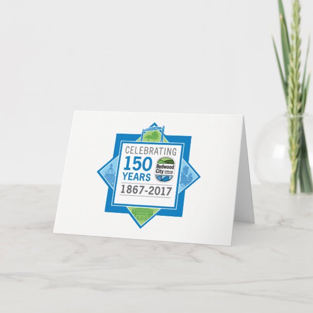 Cartão Sequoia 150º Aniversário (Frente)