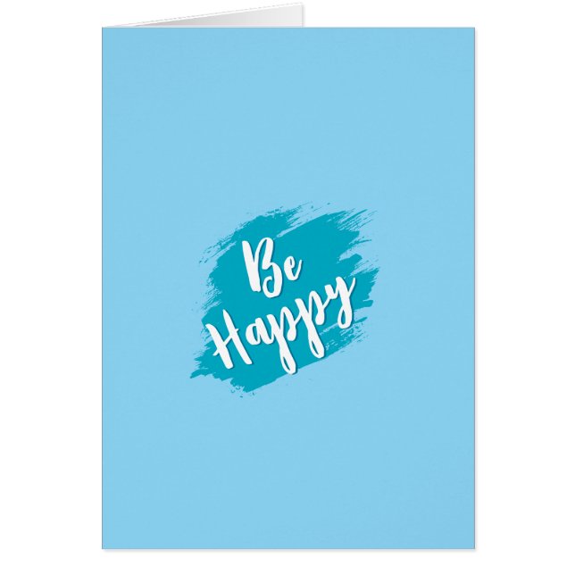 Cartão ser feliz texto (Frente)