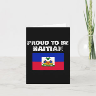 Cartão Ser Haitiano - Bandeira do Haiti Anti-Racismo