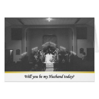 Cartão Ser meu marido hoje? - FUNNY