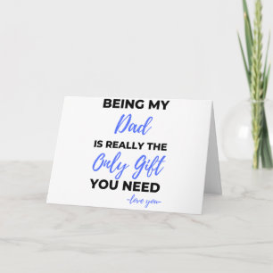 Cartão Ser Pai Para Mim É Realmente O Único Presente bl