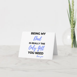 Cartão Ser Pai Para Mim É Realmente O Único Presente bl