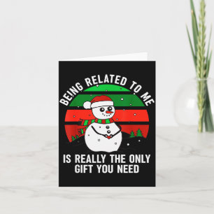 Cartão Ser Parente Meu É Realmente O Único Presente Que V