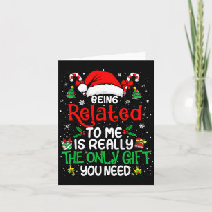 Cartão Ser Parente Meu Natal Divertido Família Xmas Camis
