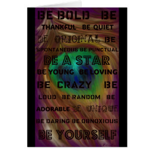 Cartão Ser Peacock Negrito