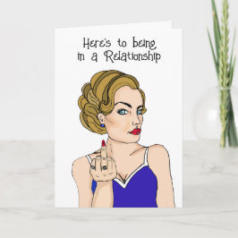 Cartão Ser Solteiro | Dando o dedo para Relacionamentos