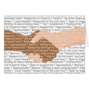 Cartão Ser um bom vizinho