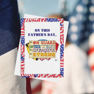 Cartão Ser uma placa de Dia de os pais personalizada de b