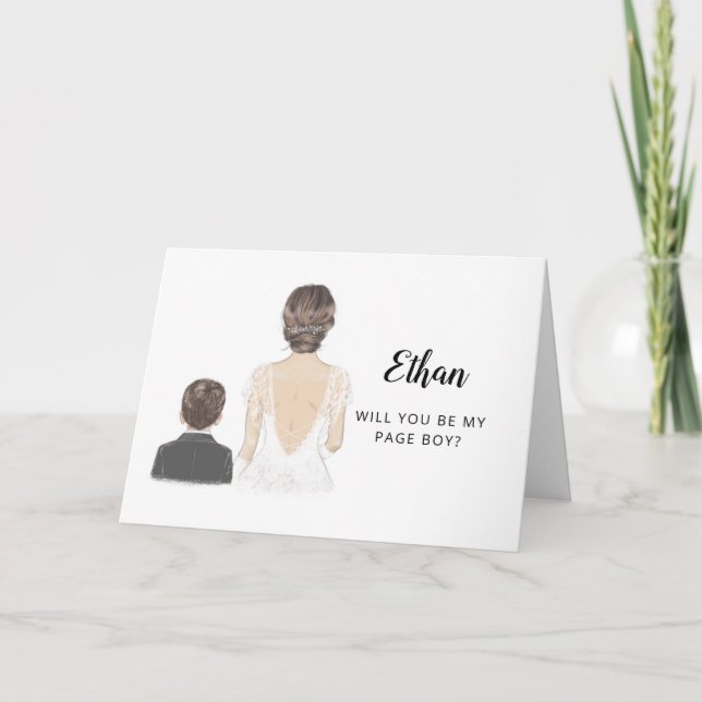 Cartão Será Que Você Será Meu Menino de Página Proposta d (Frente)