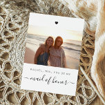 Cartão Será Que Você Será Minha Proposta De Festa De Madr<br><div class="desc">Você não pode dizer que eu faço sem ela. Convide seus melhores amigos para estarem na sua festa de casamento com este cartão com fotos elegante.</div>