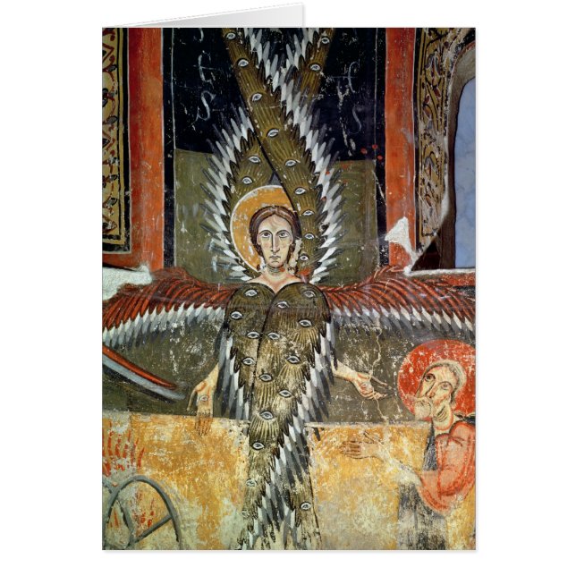 Cartão Seraphim que purifying os lábios de Isaiah (Frente)