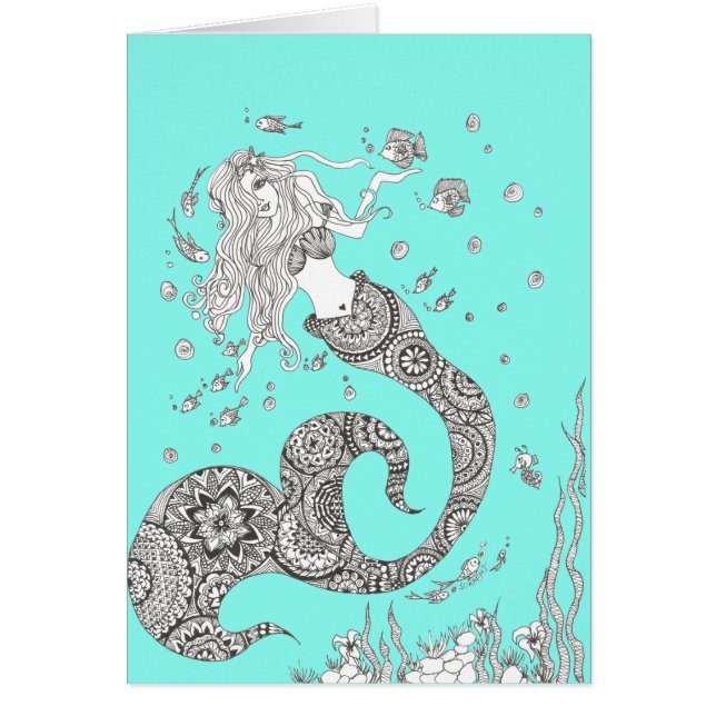 Cartão Sereia (Frente)