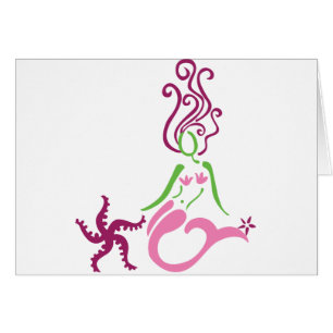 Cartão Sereia de flutuação