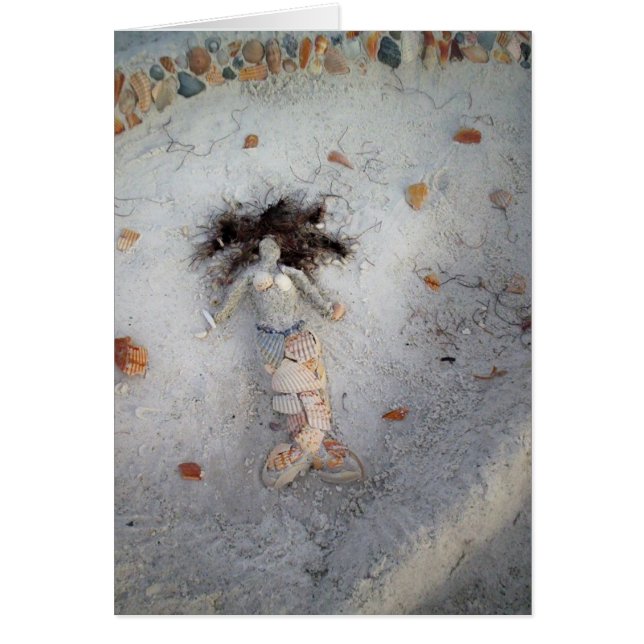 Cartão Sereia de Shell (Frente)
