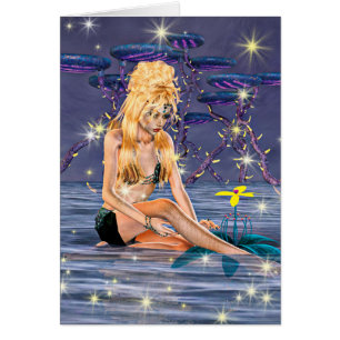 Cartão Sereia do ouro