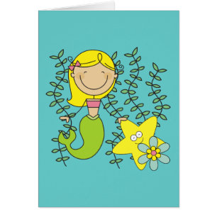 Cartão Sereia loura