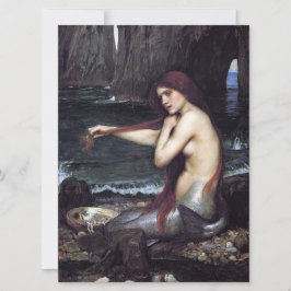 Cartão Sereia na praia