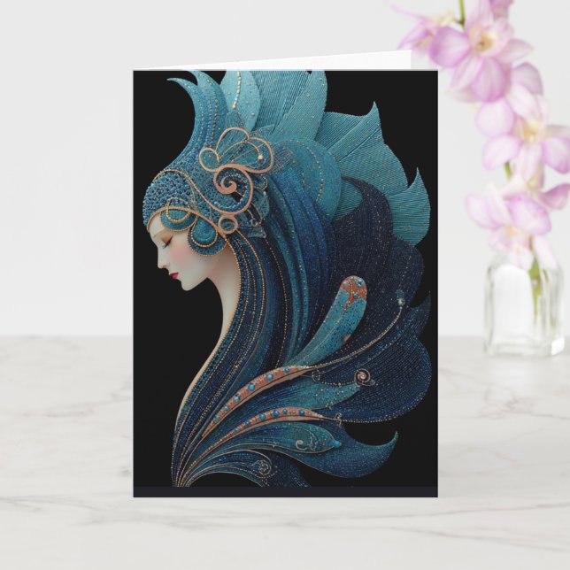 CARTÃO SEREIA NOIR #2 (Orquídea)