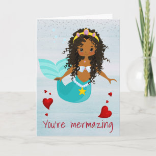Cartão Sereia, você é uma americana africana.